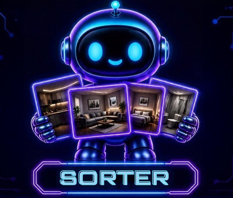 Sorter, robot yang memegang gambar ruang rumah